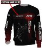 Jeep Custom Name Black Sweatshirt