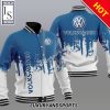 Volkswagen Blue White Baseball Jacket