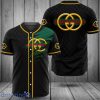 Gucci New Black Green Baseball Jersey