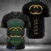 Gucci Black Green Baseball Jersey