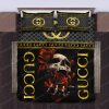 Gucci Skull And Roses Bedding Set