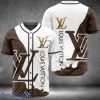 Louis Vuitton White Brown Baseball Jersey