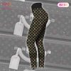 Louis Vuitton Black Mix Gold Leggings