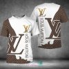 Louis Vuitton White Brown T-Shirt