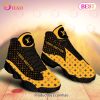 Louis Vuitton Gold Mix Black Air Jordan 13 Shoes
