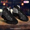 Louis Vuitton White Mix Black Air Jordan 13 Shoes