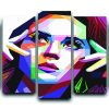 Katy Perry Pop Art 5 Panel Canvas