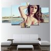 Selena Gomez Wall 5 Panel Canvas
