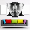 Eminem Black White Celebrity 5 Panel Canvas