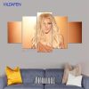 Britney Spears Music 5 Panel Canvas