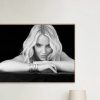 Britney Spears Black Blackground Landscape Canvas