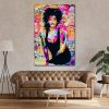 Whitney Houston Wall Art Portrait Canvas