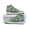 POKEMON Tyranitar Moss Green Air Jordan 1 High Sneakers