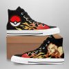 POKEMON Arcanine Flame High Top Shoes