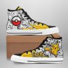 POKEMON Pikachu Mix Manga High Top Shoes