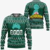 MY HERO ACADEMIA Izuku Midoriya Green Ugly Christmas Sweater