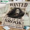ONE PIECE Brook Alive Bounty Wanted Fleece Blanket