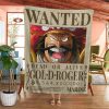 ONE PIECE Gol D Roger Wanted Dead Or Live Fleece Blanket