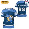 POKEMON Blastoise Custom Name Number Blue T-Shirt
