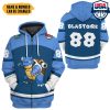 POKEMON Blastoise Custom Name Number Blue Zip Up Hoodie