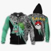 POKEMON Bulbasaur Anime Mix Manga Zip Up Hoodie