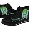 POKEMON Bulbasaur Black High Top Shoes