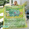 POKEMON Bulbasaur Trading Card Quilt Blanket