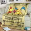 POKEMON Charizard Gold Card Fleece Blanket