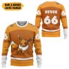 POKEMON Eevee Custom Name Number Sport Sweater