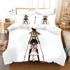 ATTACK ON TITAN Mikasa Ackerman White Bedding Set