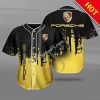 Porsche Gold Black Baseball Jersey