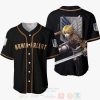 ATTACK ON TITAN Armin Arlert Black Baseball Jersey
