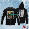 ATTACK ON TITAN Armin Arlert Black Zip Up Hoodie