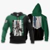 ATTACK ON TITAN Armin Arlert Green Black Pullover Hoodie