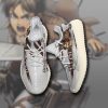 ATTACK ON TITAN Eren Yeager White Brown Yeezy Boost Sneakers