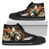 ATTACK ON TITAN Eren Yeager Black High Top Shoes