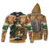 ATTACK ON TITAN Eren Yeager Ugly Christmas Zip Up Hoodie