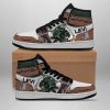 ATTACK ON TITAN Levi Ackerman Brown White Air Jordan 1 High Sneakers