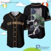ATTACK ON TITAN Levi Ackerman Black Baseball Jersey