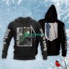 ATTACK ON TITAN Levi Ackerman Black Pullover Hoodie