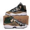 ATTACK ON TITAN Levi Ackerman Brown Air Jordan 13 Shoes