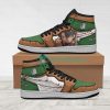 ATTACK ON TITAN Levi Ackerman Green Air Jordan 1 High Sneakers