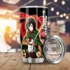 ATTACK ON TITAN Mikasa Ackerman Black Red Tumbler