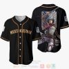 ATTACK ON TITAN Mikasa Ackerman Black Baseball Jersey