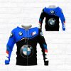 BMW Blue Black Zip Up Hoodie
