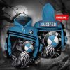 BMW Custom Name Skeleton Pullover Hoodie