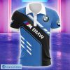 BMW M Logo Brand Vertical Stripes Polo Shirt