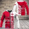 Bugatti Custom Text Big Logo Zip Up Hoodie