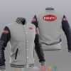 Bugatti Grey Dark Blue Baseball Jacket