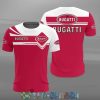 Bugatti Red White T-Shirt